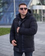 Чоловіча зимова куртка Zero Frozen ZF70436 в кольорі наві