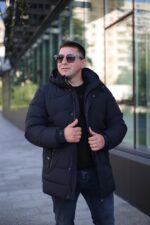 Чоловіча куртка Black Vinyl С23-2265С колір 2#navi - Зображення 2