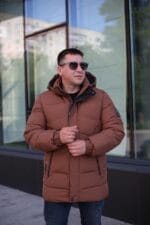 Чоловіча куртка Black Vinyl С23-2265С колір 8#brown