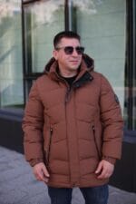 Чоловіча куртка Black Vinyl С23-2265С колір 8#brown - Зображення 2