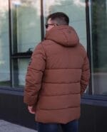 Чоловіча куртка Black Vinyl С23-2265С колір 8#brown - Зображення 3