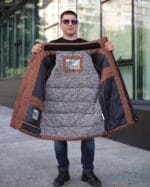 Чоловіча куртка Black Vinyl С23-2265С колір 8#brown - Зображення 5