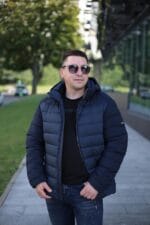 Мужская зимняя куртка Black Vinyl С23-1880С в цвете нави