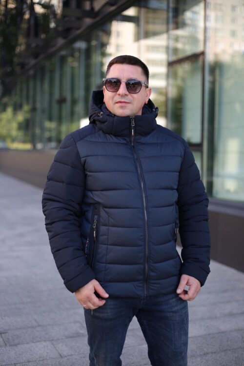 Мужская куртка Black Vinyl С23-1880С цвет нави
