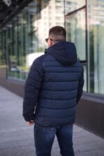Зимняя куртка Black Vinyl С23-1880С в цвете нави для мужчины