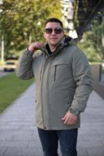 Чоловіча куртка INDACO IC1237 колір 27#olive