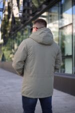 Чоловіча куртка INDACO IC1237 колір 27#olive - Зображення 4