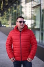 Чоловіча куртка Black Vinyl С23-1303С колір 11#red