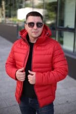 Чоловіча куртка Black Vinyl С23-1303С колір 11#red - Зображення 6