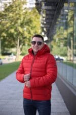 Чоловіча куртка Black Vinyl С23-1303С колір 11#red - Зображення 8