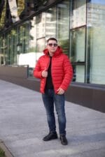 Чоловіча куртка Black Vinyl С23-1303С колір 11#red - Зображення 7