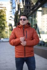 Зимняя куртка INDACO IС1246CQ в цвете терракот для мужчин