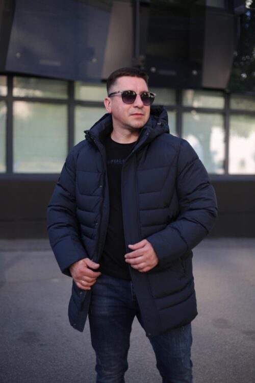 Мужская куртка Black Vinyl C23-2237C цвет нави