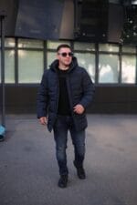 Куртка Black Vinyl C23-2237C в цвете нави для мужчины на зиму