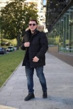 Зимняя куртка Black Vinyl С23-2301 М2 в черном цвете для мужчин.