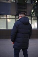 Зимняя куртка Black Vinyl C23-2230C в темно-синем цвете для мужчины