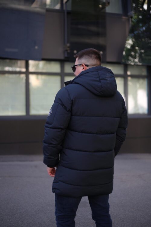 Зимняя куртка Black Vinyl C23-2230C в темно-синем цвете для мужчины