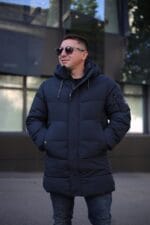 Зимняя куртка Black Vinyl C23-2230C в темно-синем цвете для мужчин