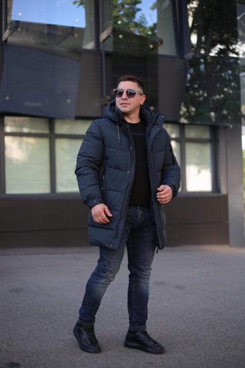 Чоловіча куртка Black Vinyl C23-2230C колір 29#inc blue - Зображення 4