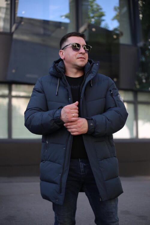 Чоловіча куртка Black Vinyl C23-2230C колір 29#inc blue - Зображення 9