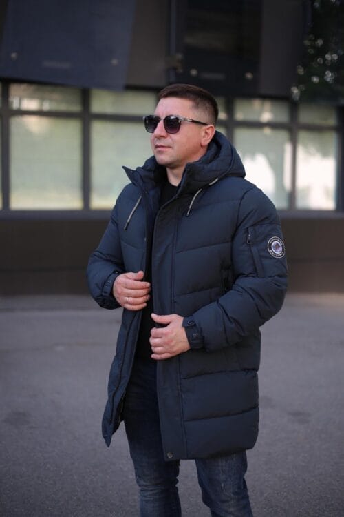 Чоловіча куртка Black Vinyl C23-2230C колір 29#inc blue - Зображення 2