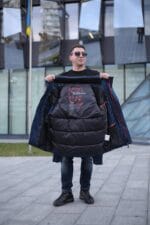 Чоловіча куртка Black Vinyl С23-2311С колір 2-2#navi - Зображення 12