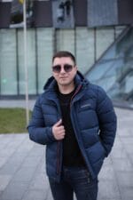 Чоловіча куртка Black Vinyl С23-2311С колір 2-2#navi - Зображення 7