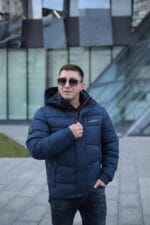 Чоловіча куртка Black Vinyl С23-2311С колір 2-2#navi - Зображення 4