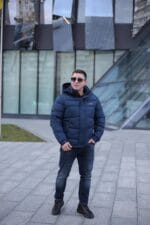 Чоловіча куртка Black Vinyl С23-2311С колір 2-2#navi - Зображення 3