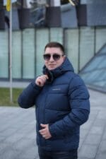 Чоловіча куртка Black Vinyl С23-2311С колір 2-2#navi - Зображення 10