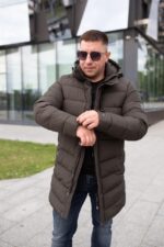 Стильная зимняя куртка С23-2252С в цвете хаки