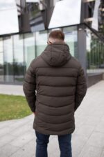 Зимняя куртка Black Vinyl С23-2252С в цвете хаки для мужчин