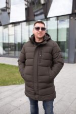 Зимняя куртка Black Vinyl С23-2252С для мужчины хаки