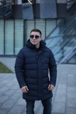 Зимняя куртка Black Vinyl С23-2252С для мужчины цвет нави