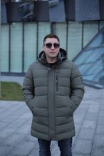 Зимняя куртка Black Vinyl С23-2252С для мужчины оливковая