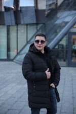 Зимняя куртка Black Vinyl С23-2301 М2 для мужчины черная