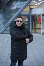 Зимняя куртка Black Vinyl С23-2301 М2 в черном цвете для мужчин