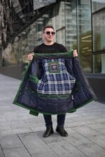 Теплая зимняя куртка Black Vinyl С18-1328 S16 в зеленом цвете для мужчины