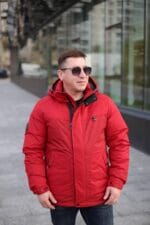 Червона зимова куртка Black Vinyl С22-2116С