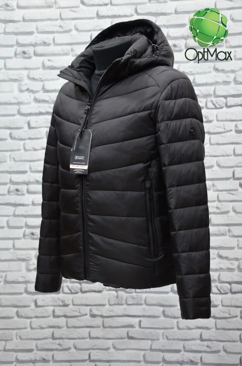 Зимова чоловіча куртка Black Vinyl C20-1698С - Зображення 2
