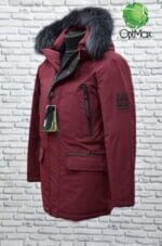Зимова чоловіча куртка Black Vinyl C20-1736CМ23 - Зображення 4