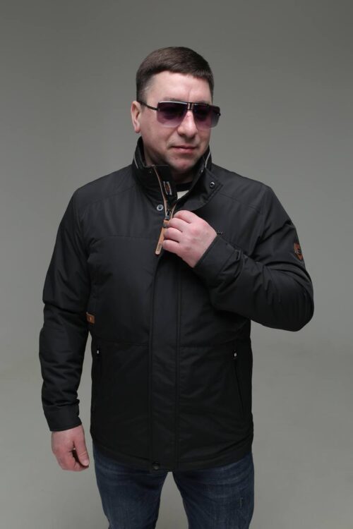 Мужская осенняя куртка Black Vinyl TC23-2216