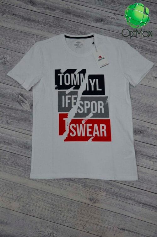 Мужская футболка с рисунком Tommy Life 87781 - Зображення 2