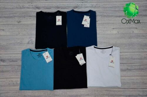 Мужская футболка однотонная Tommy Life 87785 - Зображення 4