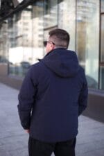 Стильная осенняя куртка Black Vinyl TC24-2337 в цвете темно-синий для мужчины