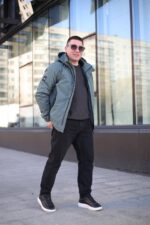 Куртка Black Vinyl TC24-2338 в цвете мята для мужчины на осень