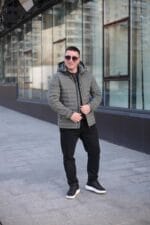 Тепла осіння куртка Zero Frozen ZF50471 в кольорі олива для чоловіка