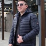 Чоловіча осіння куртка Zero Frozen ZF50476 в кольорі темно-синій