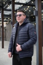 Чоловіча осіння куртка Zero Frozen ZF50476 в кольорі темно-синій