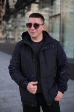 Куртка Black Vinyl TC24-2338 в цвете темно-синий для мужчины на осень